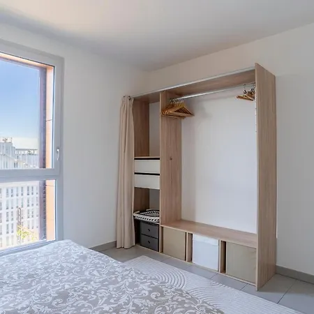 شقة L'horizon St Roch, Vue Sur Centre-ville Et Garage مونبيلييه