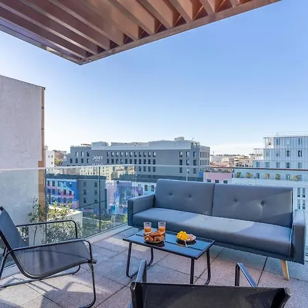 شقة L'horizon St Roch, Vue Sur Centre-ville Et Garage *