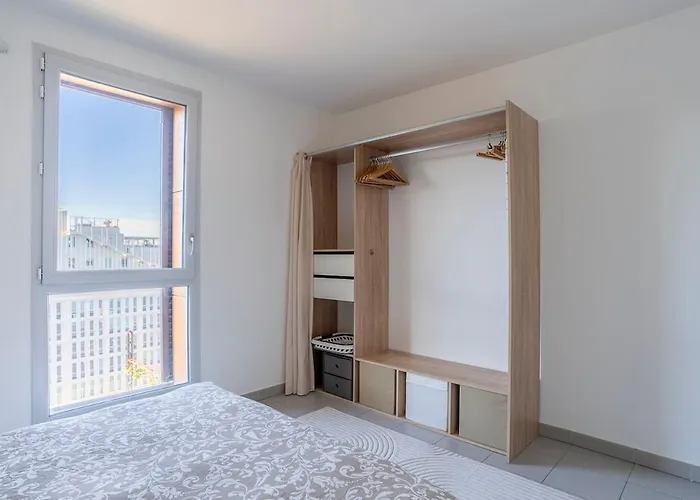 شقة L'horizon St Roch, Vue Sur Centre-ville Et Garage مونبيلييه