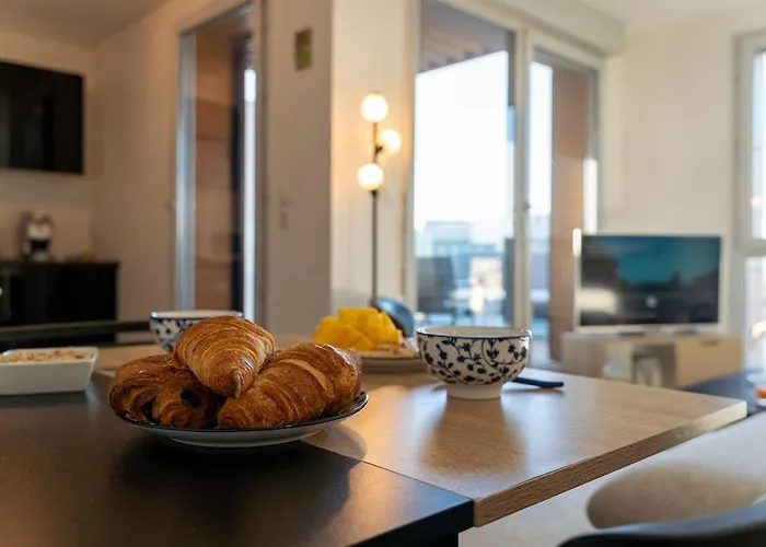 شقة L'horizon St Roch, Vue Sur Centre-ville Et Garage مونبيلييه