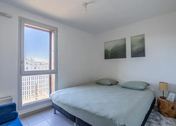 L'horizon St Roch, Vue Sur Centre-ville Et Garage شقة