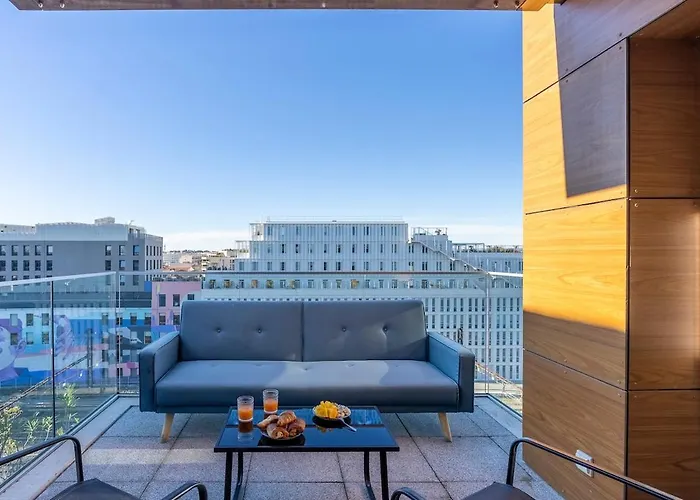 شقة L'horizon St Roch, Vue Sur Centre-ville Et Garage *