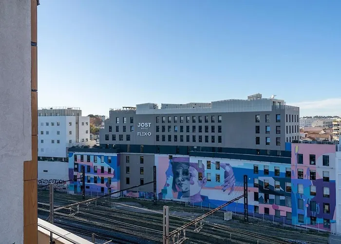 L'horizon St Roch, Vue Sur Centre-ville Et Garage مونبيلييه